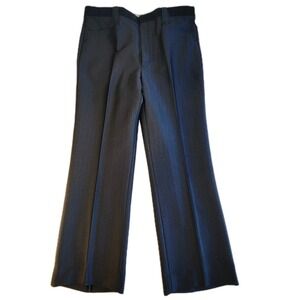 SHEPLERS Dress Slacks Mens 36 x 29 Black Pants Western Rockabilly VTG NEW